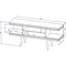 Manhattan Comfort Utopia 53.14" TV Stand with Splayed Wooden Legs and 4 Shelves in White 19654 - alternate 3